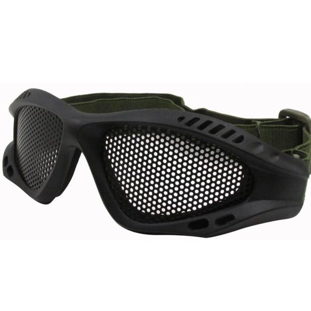 Airsoft Tactical Eyes Protection Metal Mesh Glasses Net Shock Resistance Goggle